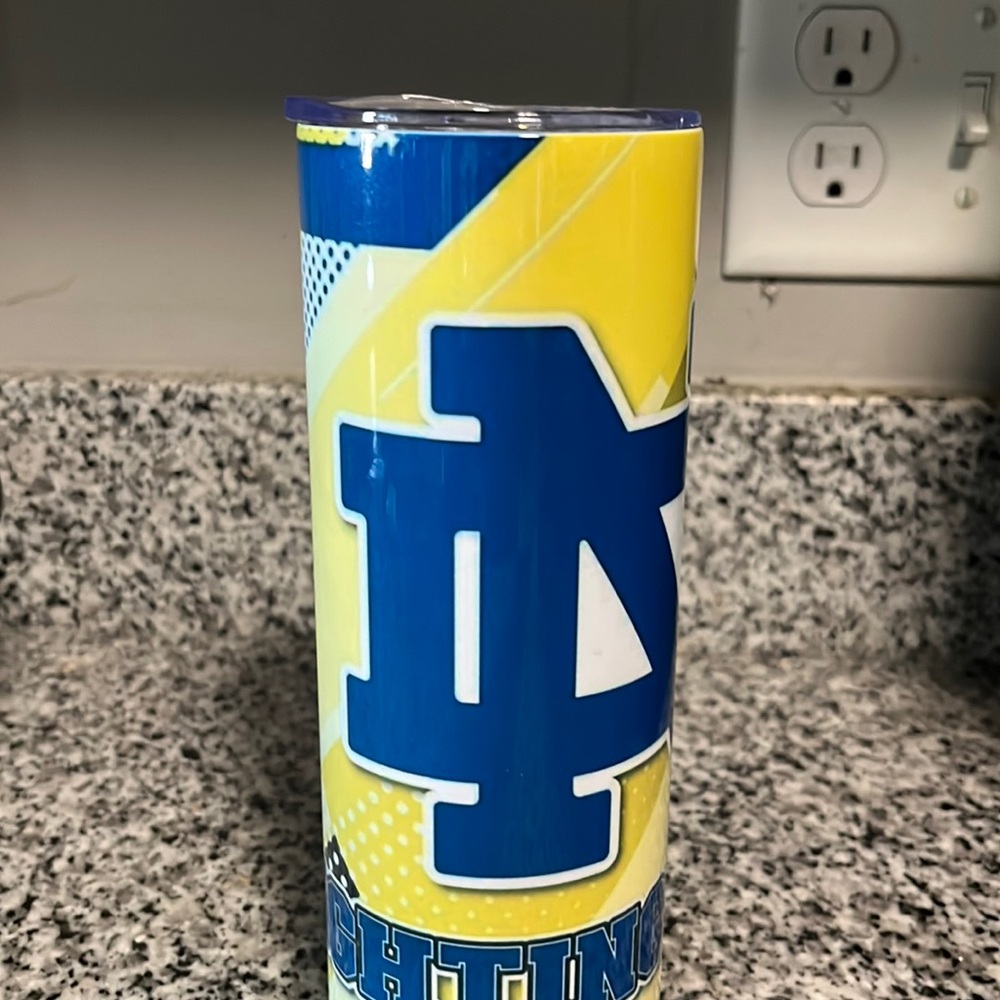 Stainless steel Notre Dane tumbler